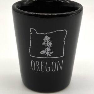 Oregon Tree Shot Glass